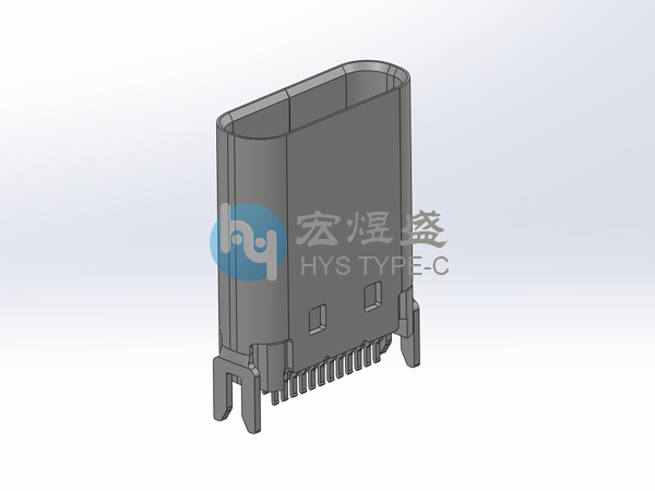 TYPE-C母座24P夹板0.8/1.0 H=6.5/8.8/9.3/10.5