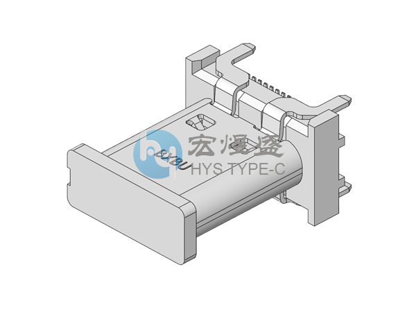 TYPE-C母座24PIN立式长体12.0L