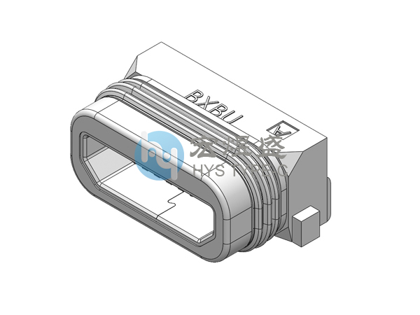 防水MICRO USB板上两脚插板SMT 带柱 5.25L IPX7