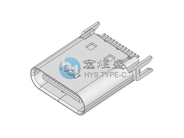 TYPE-C母座24P夹板0.8/1.0 H=6.5/8.8/9.3/10.5