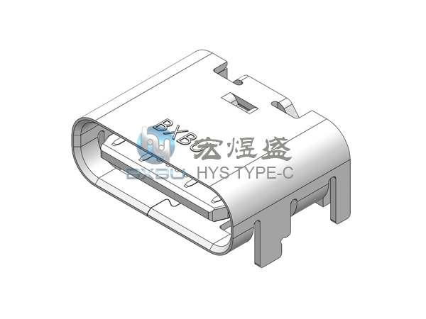 板上16p type-c母座 四脚插板SMT 6.5L