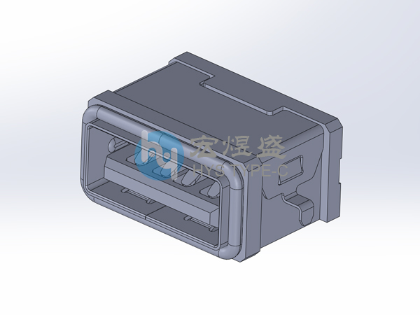 防水USB2.0 沉板3.23两脚插板SMT 11.4L IPX7