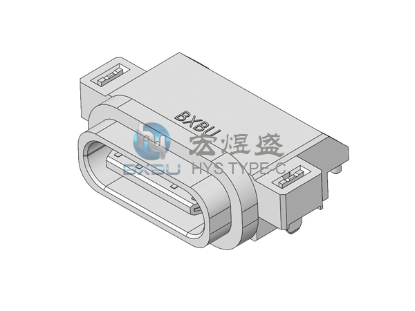 防水TYPE-C母座单排16P沉板1.65 IPX8