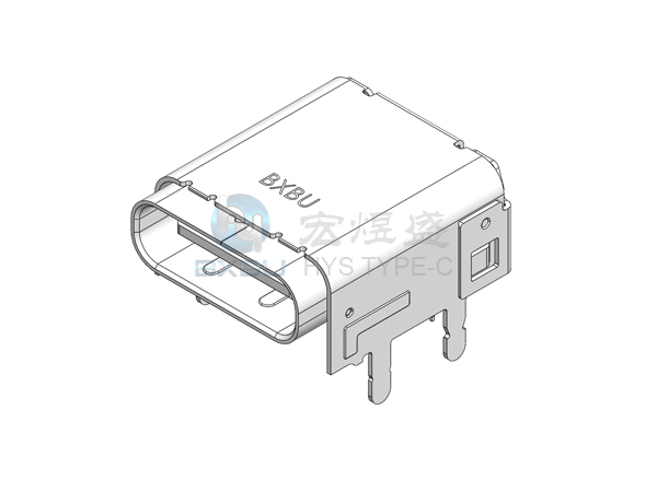 TYPE-C 24P 板上四脚插板STM＋DIP CH=3.4 11.1L