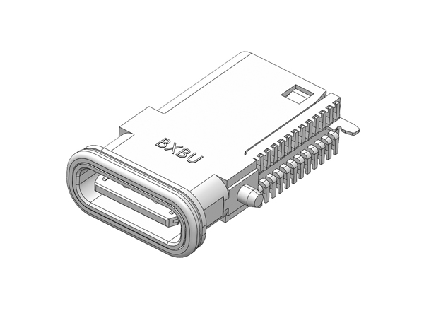 TYPE-C 防水24P 侧贴后脚插前带柱 16.4L IPX8