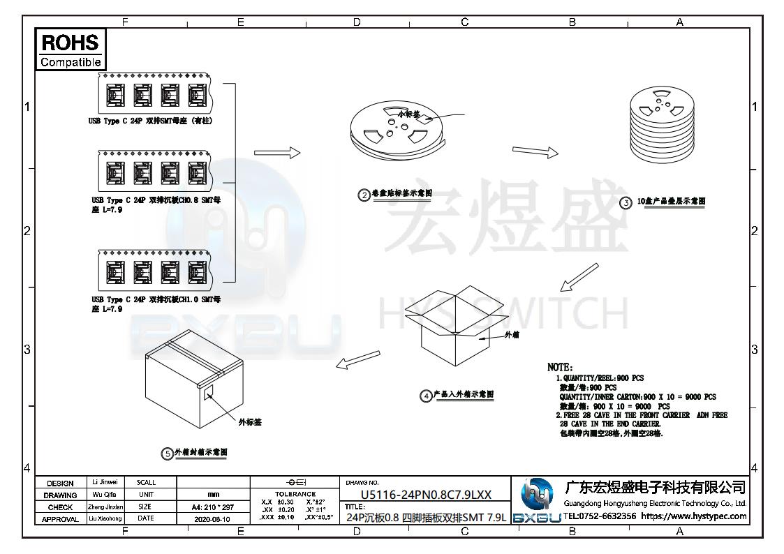 type-c连接器图纸